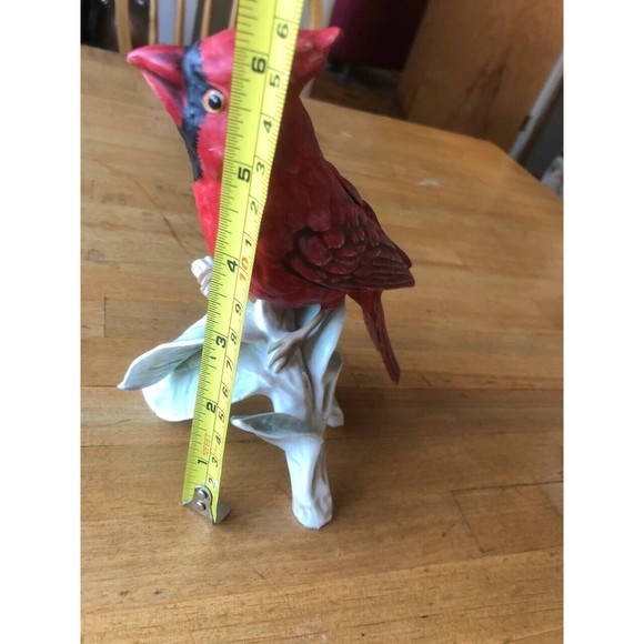 Vintage Goebel Red Cardinal Porcelain Bird Figurine 1969 West Germany - Picture 11 of 11